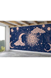 Oxyteez   Astroloji Retro Uzay Güneş Ay Bulut Duvar Duvar Kağıdı-5535 5535
