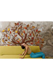 Oxyteez   Kabartma Görünümlü Ağaç Desenli Dekoratif Duvar Örtüsü-5621 5621