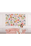Oxyteez   Renkli Çiçekler Desenli Duvar Kağıdı-5651 5651