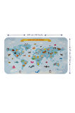 Eğitici Dünya Haritası Dünya Atlası Çocuk ve Bebek Odası Duvar Sticker-60x105-3791