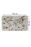 Eğitici Dünya Haritası Dünya Atlası Çocuk ve Bebek Odası Duvar Sticker-85x130-3797