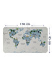 Eğitici Dünya Haritası Dünya Atlası Çocuk ve Bebek Odası Duvar Sticker-85x130-3815