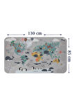 Eğitici Dünya Haritası Dünya Atlası Çocuk ve Bebek Odası Duvar Sticker-85x130-3821