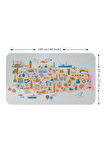 Eğitici ve Öğretici Cocuk Odası Türkiye Haritası Duvar Sticker-60x105-3875 | Dekoratif Sticker Duvar Süsü Oxy