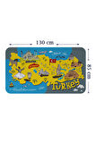 Eğitici ve Öğretici Cocuk Odası Türkiye Haritası Duvar Sticker-85x130-3881 | Dekoratif Sticker Duvar Süsü Oxy