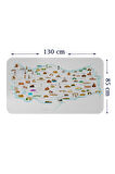 Eğitici - Öğretici Dünya ve Türkiye Haritası Çocuk Odası Duvar Sticker-85x130-3884