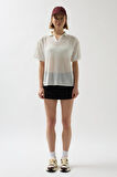 Polo Yaka Transparan  T-Shirt
