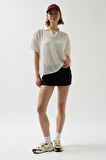 Polo Yaka Transparan  T-Shirt