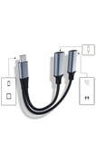 2 İn 1 Çok İşlevli Tpye-c 3,5 mm Kulaklık Adaptörü Şarj Portu Cep Telefonları ve Tabletler için