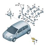 Plastech Park Sensörü İkaz Hoparlörü VW Caravelle 2016-2019 5Q0919279