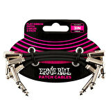 ERNIE BALL P06220 - 3" (7.5cm) Flat Ribbon Patch Kablosu (3lü Paket)Kablo