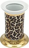 Pure Leopar Pvd Gold takım Üstü Diş Fırçalık Kmr-5412