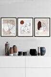 Minimal Çerçeveli Tablo Set (30x40 Cm)