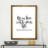 Vetro Design Ahşap Çerçeveli Poster 21x30 cm