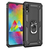 Samsung Galaxy A10 (A105F) Yüzüklü Tank Kılıf Siyah