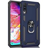 Samsung Galaxy A70 (A705F) Yüzüklü Tank Kılıf Lacivert
