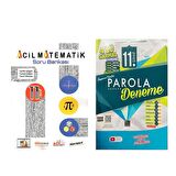 Acil 11.Sınıf Matematik Soru Bankası ve Evrensel 4 lü Deneme Seti 2 Kitap
