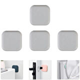 Microcase Darbe Önleyici Yapışkanlı Silikon Kapı Kolu Stoperi Tamponu Kare Tasarım - GRİ AL5004 4 Adet