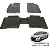 ARACA ÖZEL  2016+ HYUNDAI ELANTRA 3D HAVUZLU PASPAS
