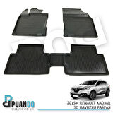 ARACA ÖZEL 2015+ RENAULT KADJAR 3D HAVUZLU PASPAS
