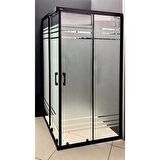 Durul Duşakabin Kare Siyah Desenli 5mm H:190