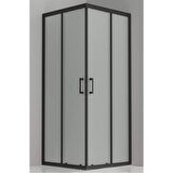 Durul Duşakabin Kare Siyah Buzlu 5mm H:190