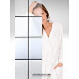 Durul Duşakabin Kare Ortası Buzlu Siyah Çizgi 5mm H:190