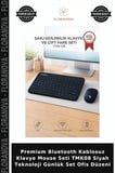 Premium Bluetooth Kablosuz Klavye Mouse Seti TMK08 Siyah Teknoloji Günlük Set Ofis Düzeni
