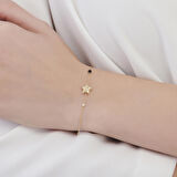 Pırlanta Spinel Taşlı Çiçek Bileklik