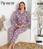 Pijamoni İNCİ POLAR BOY DÜĞMELİ TAKIM