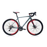 Carraro Gravel G0 28 jant Yol & Yarış Bisikleti (Mat Antrasit Siyah Kırmızı) 52 Kadro