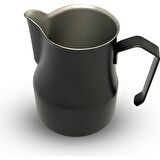 Horecamark Paslanmaz Çelik Ördek Ağızlı Süt Potu Siyah Milk Pitcher 500 ml
