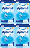 Nutrıcıa Aptamil 800GR Bebek Sütü No:1 (0-6 Ay) Doğumdan İtibaren (4 Lü Set)