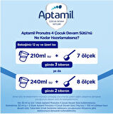Nutrıcıa Aptamil Pronutra 1200GR Devam Sütü No:4 (1-2 Yaş) (5 Li Set)