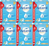 Nutrıcıa Aptamil Pronutra 1200GR Devam Sütü No:4 (1-2 Yaş) (6 Lı Set)