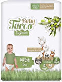 Baby Turco Külot Bebek Bezi Doğadan Beden:4 (8-18KG) Maxi 240 Adet Mega Ekonomik Pk