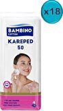 Bambino Cotton Kare Makyaj Temizleme Pamuğu 900 Adet (18PK*50)