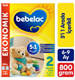 Bebelac 800GR No:2 Devam Sütü (6-12 Ay) (4 Lü Set)