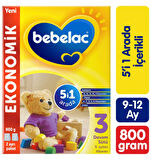 Bebelac 800GR No:3 Devam Sütü (9-12 Ay) (5 Li Set)