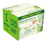 Bebem Bebek Bezi Natural Beden:1 (2-5Kg) Yenidoğan 320 Adet Mega Fırsat Pk