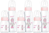 Bebsi Cam Biberon Seti Pembe (250ML+125ML) (3 Lü Set)