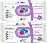 Bingo Clean Yüzey Temizlik Havlusu 96 Yaprak Lavanta Kokulu Plastik Kapaklı (2 Li Set) 192 Yaprak