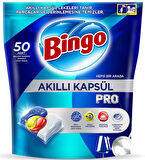 Bingo Akıllı Kapsül Pro Bulaşık Makinesi Deterjanı Tableti 100 Adet Limon Kokulu (2PK*50)