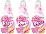 Bingo Soft Çamaşır Yumuşatıcı Konsantre 1440ML Manolya Bahçesi (3 Lü Set)