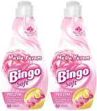 Bingo Soft Çamaşır Yumuşatıcı Konsantre 1440ML Mutlu Yuvam (2 Li Set)