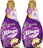 Bingo Soft Çamaşır Yumuşatıcı Konsantre 1440ML Lavanta (2 Li Set)