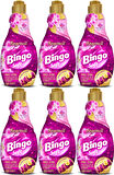 Bingo Soft Çamaşır Yumuşatıcı Konsantre 1440ML Begonvil (6 Lı Set)