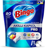 Bingo Akıllı Kapsül Pro Bulaşık Makinesi Deterjanı Tableti 480 Adet Limon Kokulu (6PK*80)