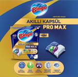 Bingo Akıllı Kapsül Pro Max Bulaşık Makinesi Deterjanı Tableti 200 Adet Limon Kokulu (5PK*40)