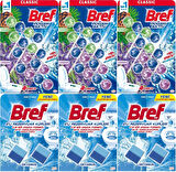 Bref Power Aktiv Klozet Bloğu Çam ve Lavanta Kokulu - Koku Giderici Jel Küpü (Karma 6 Lı Set)
